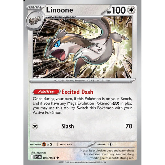 Linoone Uncommon 082/094 Pokemon Card Game Phantasmal Flames