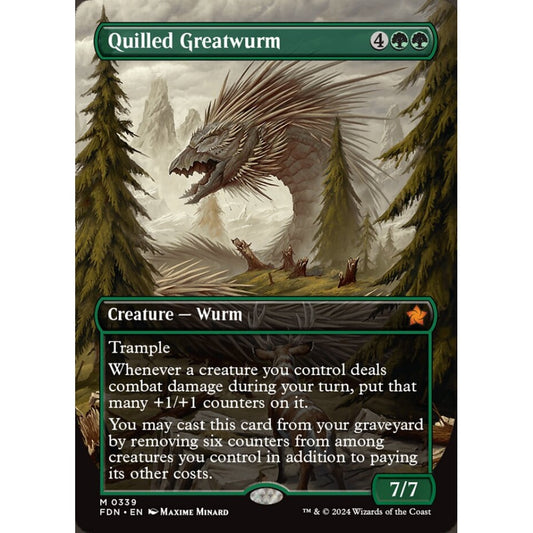 Quilled Greatwurm, 339, mythic, Magic: The Gathering, Foundations