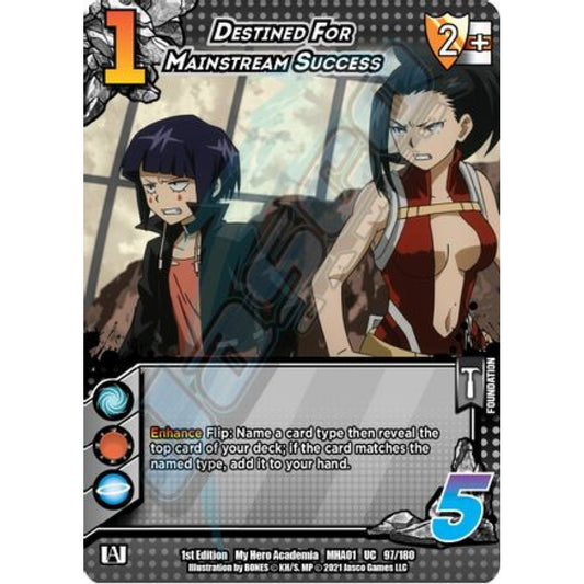 Destined for Mainstream Success, 97/180, UC, UniVersus, MHA01 My Hero Academia