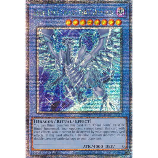 Blue-Eyes Chaos MAX Dragon RA04-EN051 QCR Quarter Century Secret Rare Yu-Gi-Oh Quarter Century Stampede in Art