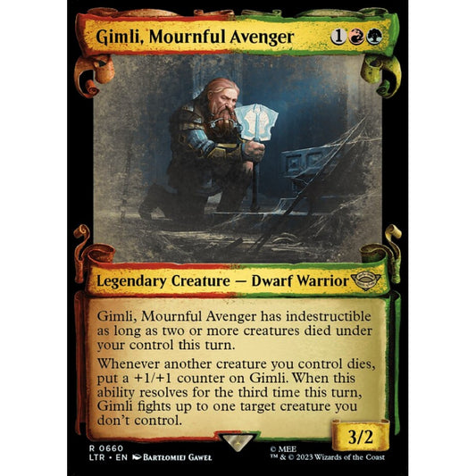 Gimli, Mournful Avenger, rare, 660, Magic the Gathering, The Lord of the Rings: Tales of Middle-earth
