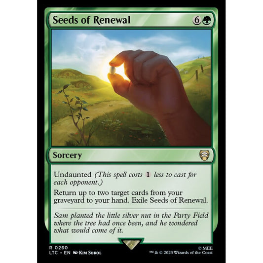 Seeds of Renewal, rare, 260, Magic the Gathering, Tales of Middle-earth Commander