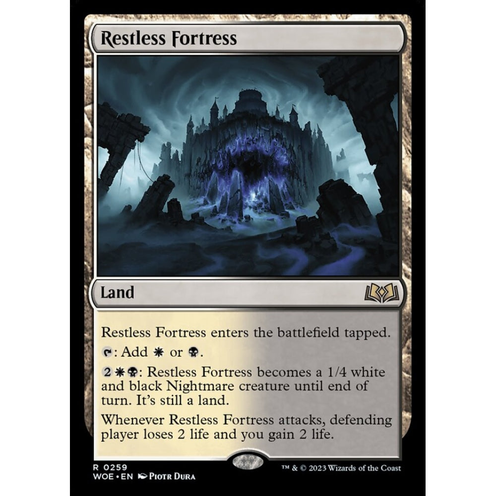 Restless Fortress, rare, 259, Magic the Gathering, Wilds of Eldraine