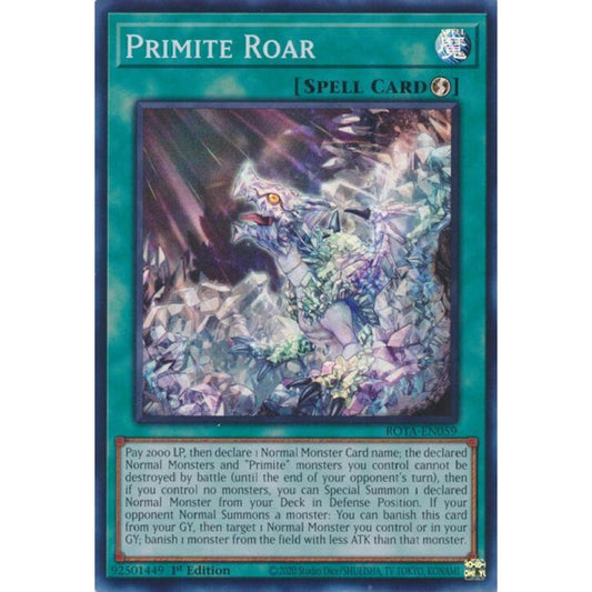Primite Roar ROTA-EN059 Super Yu-Gi-Oh Rage of the Abyss