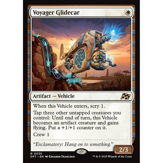Voyager Glidecar, 36, rare, Magic: The Gathering, Aetherdrift