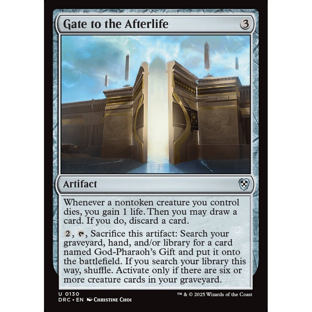 Gate to the Afterlife, 130, uncommon, Magic: The Gathering, Aetherdrift Commander