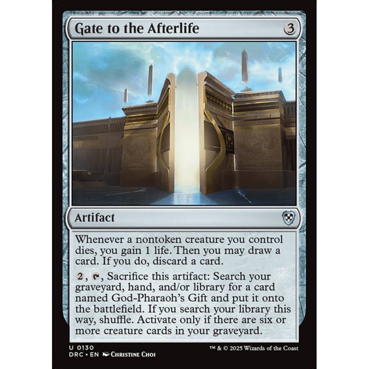 Gate to the Afterlife, 130, uncommon, Magic: The Gathering, Aetherdrift Commander
