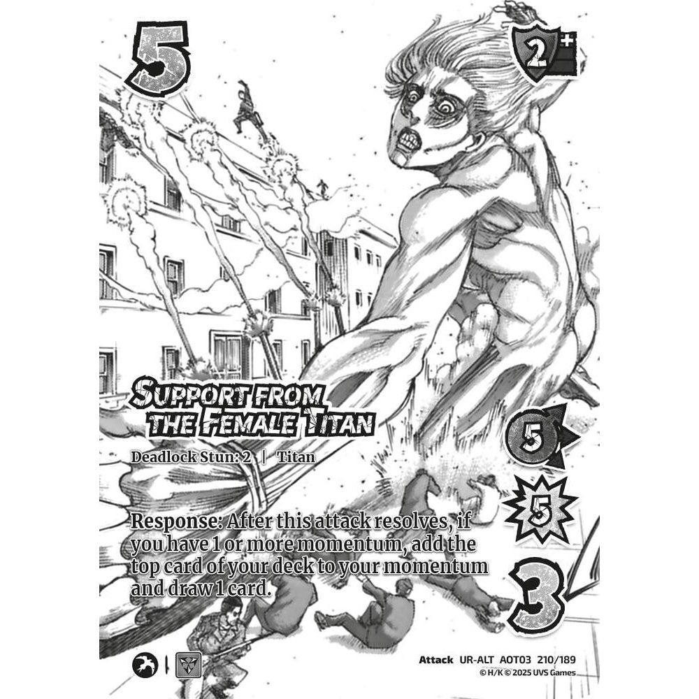 Support from the Female Titan 210/189 AOT03 Universus Attack on Titan: Apocalypse Attack UR-ALT