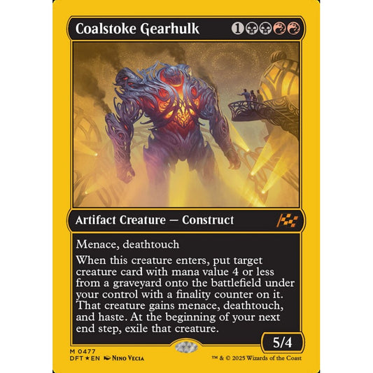 Coalstoke Gearhulk, 477, mythic, Magic: The Gathering, Aetherdrift