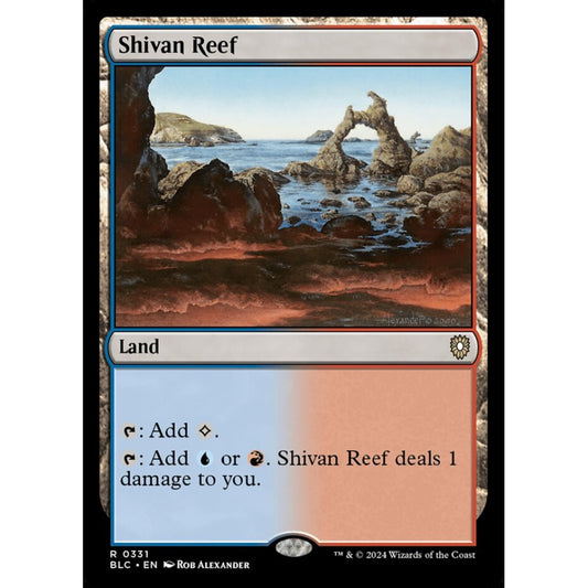 Shivan Reef, 331, rare, Magic: The Gathering, Bloomburrow