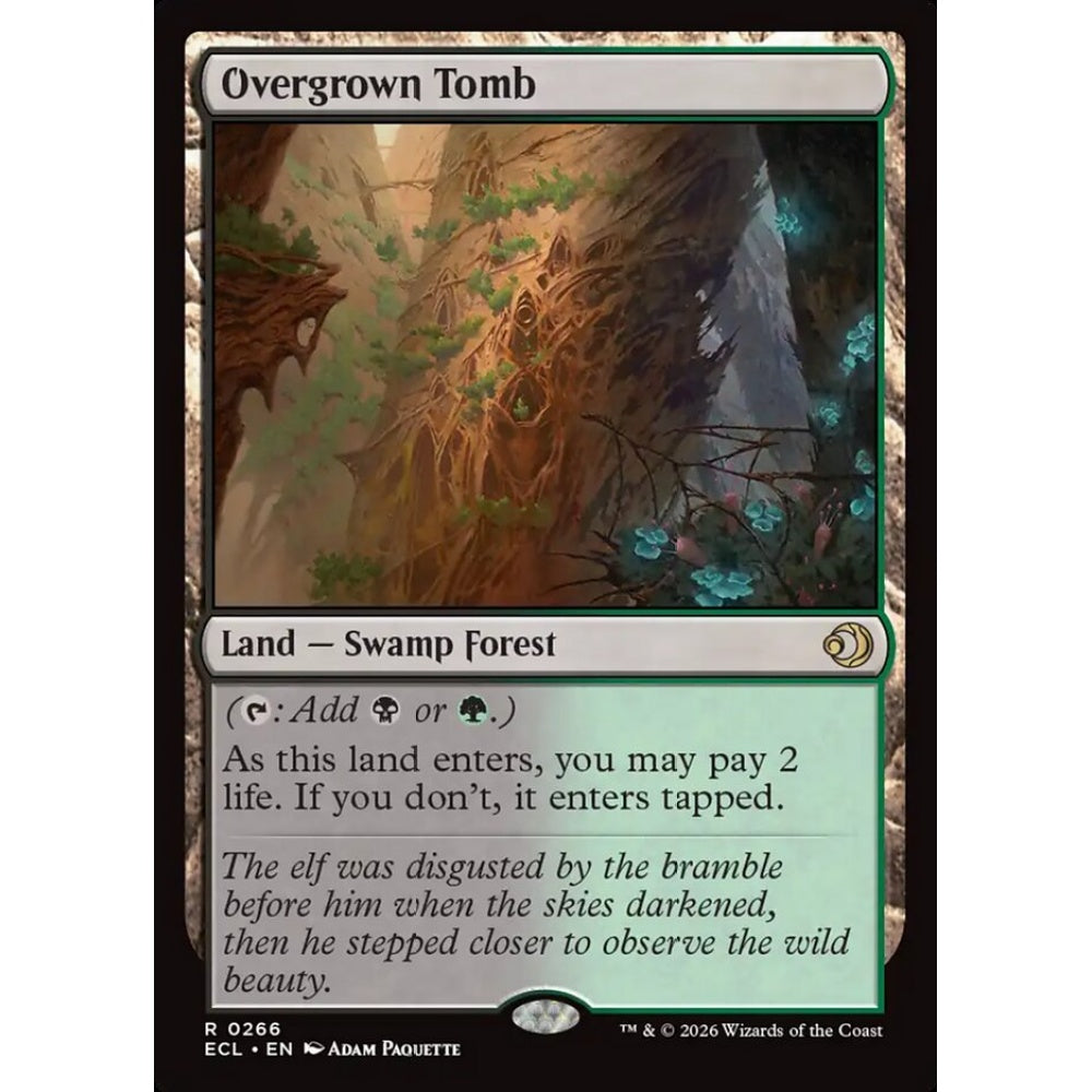 Overgrown Tomb rare 266 Magic the Gathering Lorwyn Eclipsed