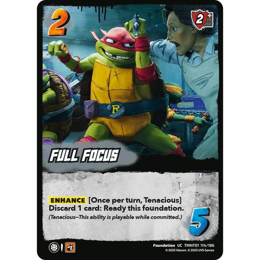 Full Focus 114/186 TMNT01 Universus Teenage Mutant Ninja Turtles Foundation UC