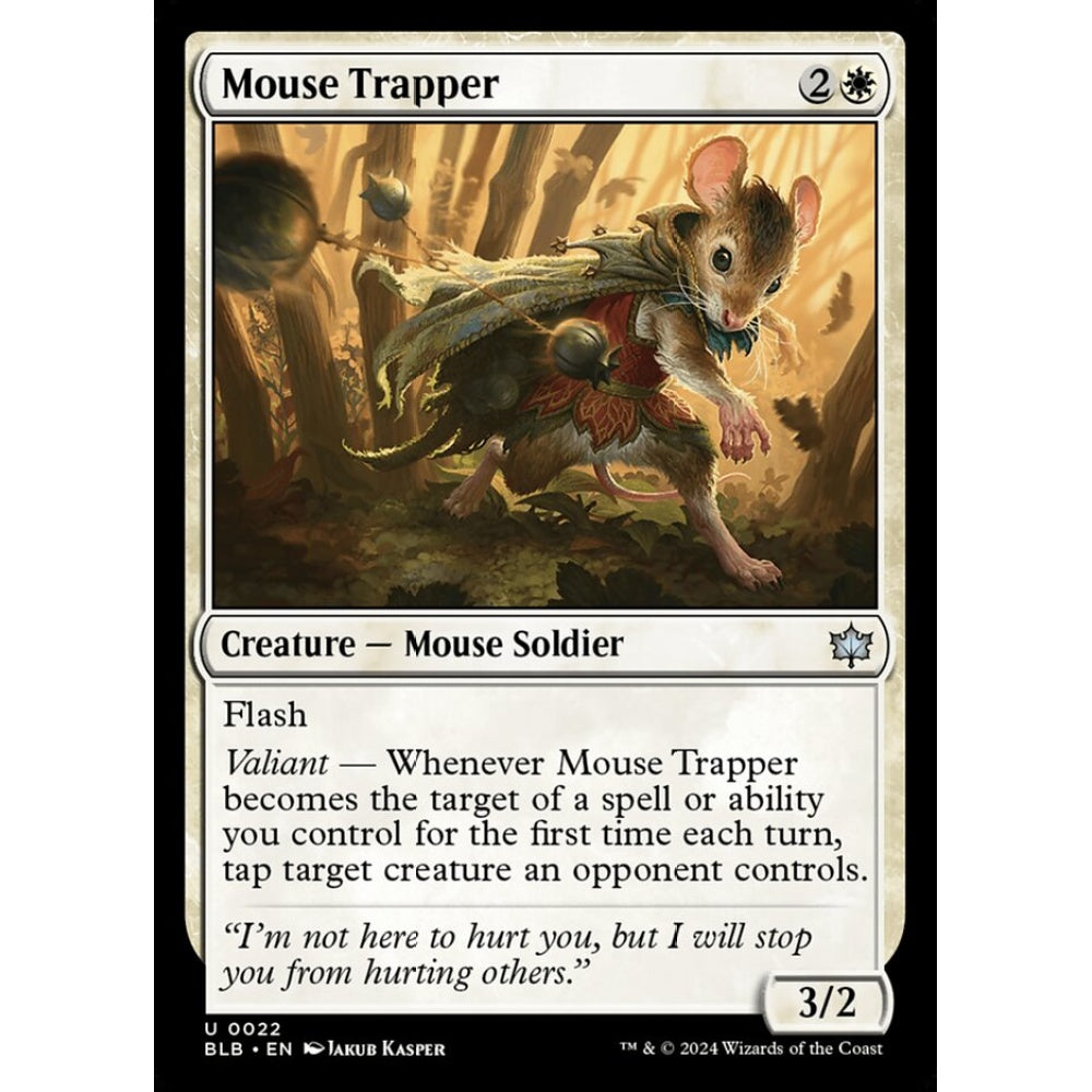 Mouse Trapper, 22, uncommon, Magic: The Gathering, Bloomburrow