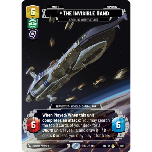 The Invisible Hand, R, JTL 1024) Prestige, Star Wars Unlimited