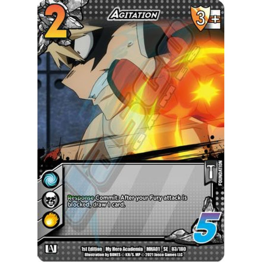 Agitation, 83/180, SE, UniVersus, MHA01 My Hero Academia