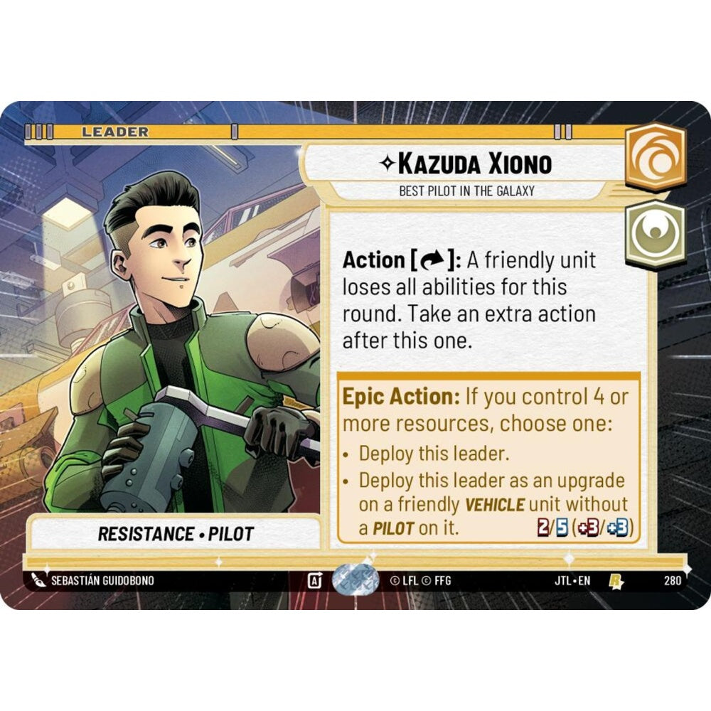 Kazuda Xiono, R, JTL 280) Hyperspace, Star Wars Unlimited