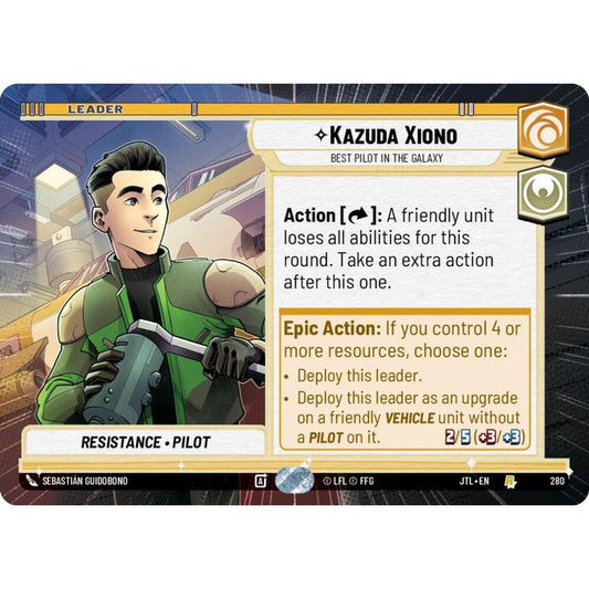 Kazuda Xiono, R, JTL 280) Hyperspace, Star Wars Unlimited