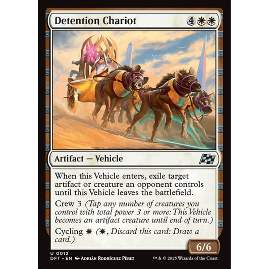Detention Chariot, 12, uncommon, Magic: The Gathering, Aetherdrift