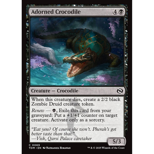 Adorned Crocodile common 69 Magic the Gathering Tarkir: Dragonstorm