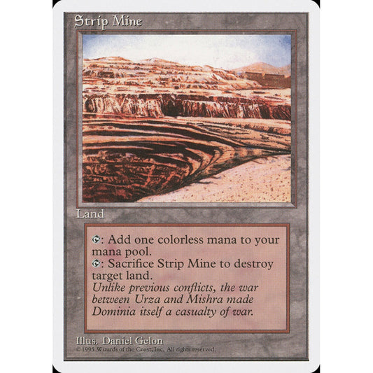 Strip Mine uncommon 363 Magic the Gathering Fourth Edition