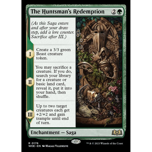 The Huntsman's Redemption, rare, 176, Magic the Gathering, Wilds of Eldraine