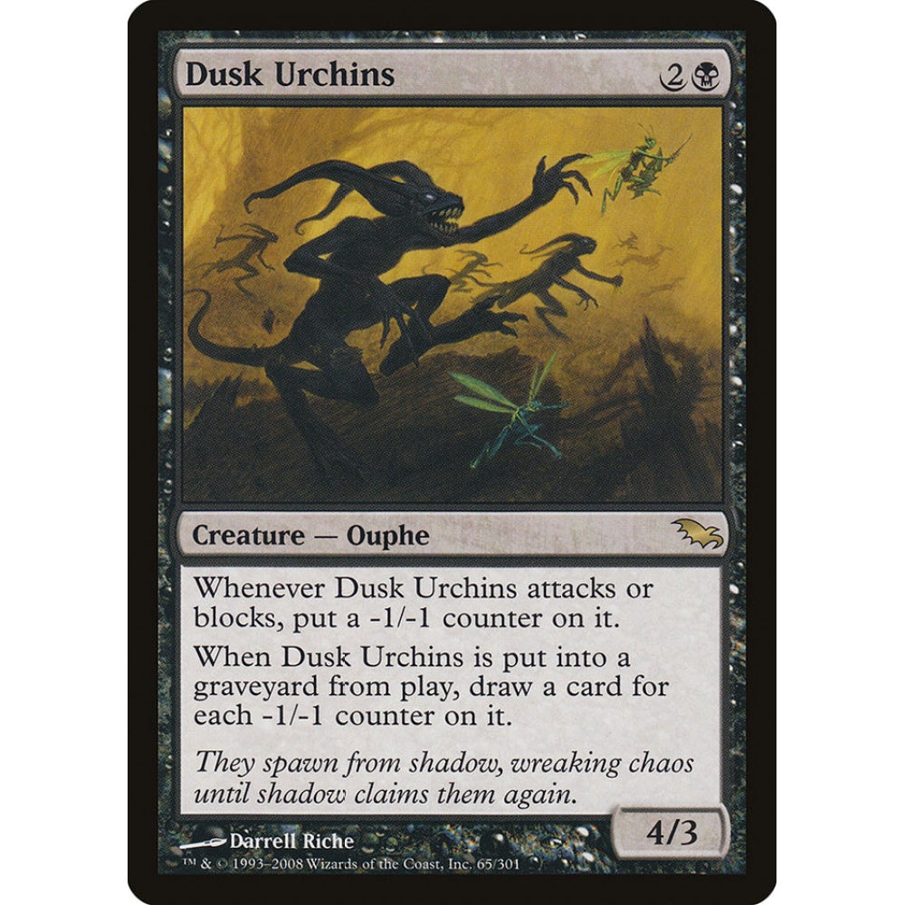 Dusk Urchins rare 65 Magic the Gathering Shadowmoor