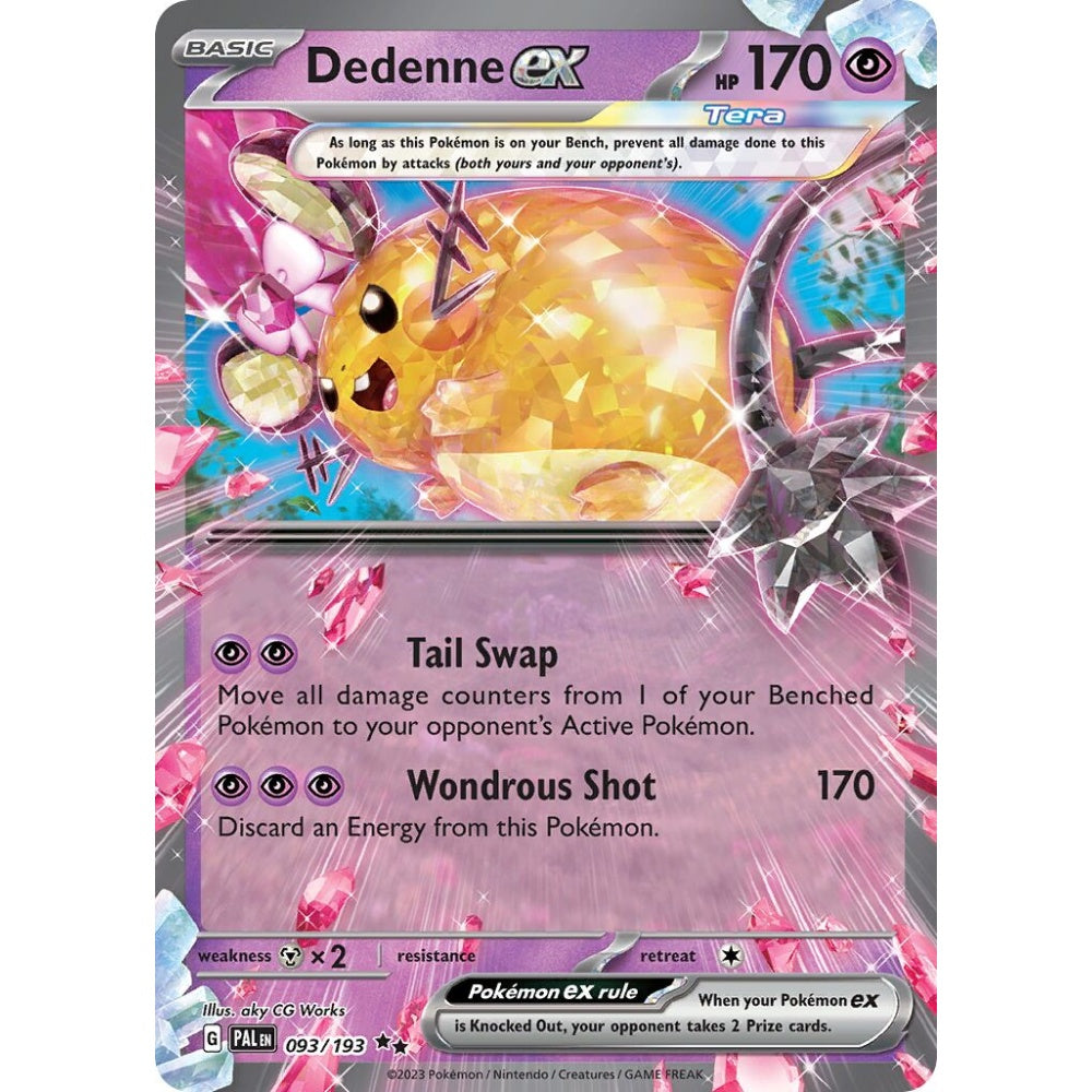 Dedenne ex Double Rare 093/193 Pokemon Card Game Paldea Evolved