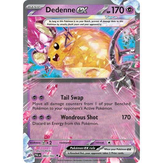 Dedenne ex Double Rare 093/193 Pokemon Card Game Paldea Evolved