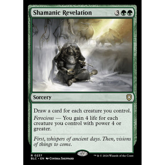 Shamanic Revelation, 237, rare, Magic: The Gathering, Bloomburrow