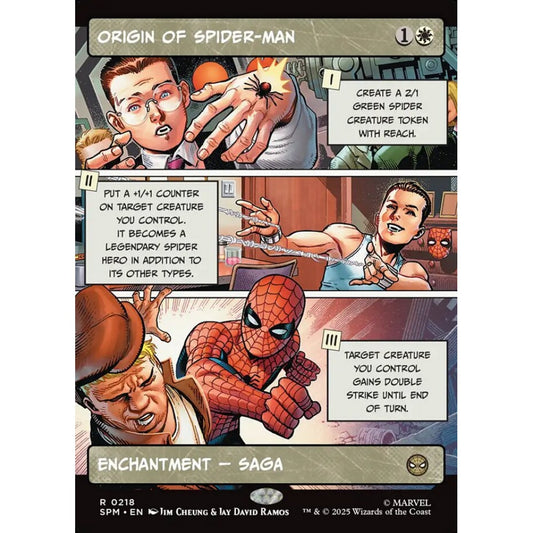 Origin of Spider-Man rare 218 Magic the Gathering Marvel's Spider-Man
