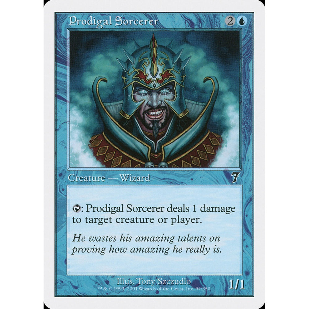 Prodigal Sorcerer common 94 Magic the Gathering Seventh Edition