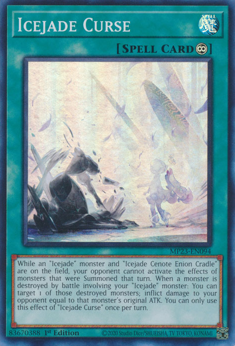 Icejade Curse MP23-EN094 Super Super Rare Yu-Gi-Oh 25th Anniversary Tin: Dueling Heroes Mega Pack in Art