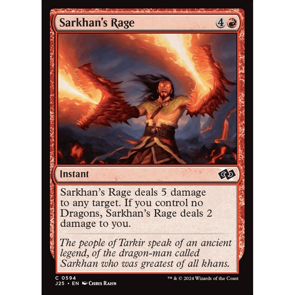 Sarkhan's Rage, 594, common, Magic: The Gathering, Foundations Jumpstart
