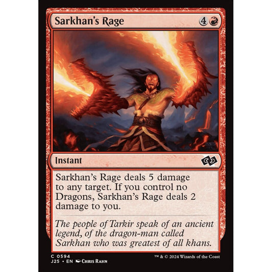 Sarkhan's Rage, 594, common, Magic: The Gathering, Foundations Jumpstart