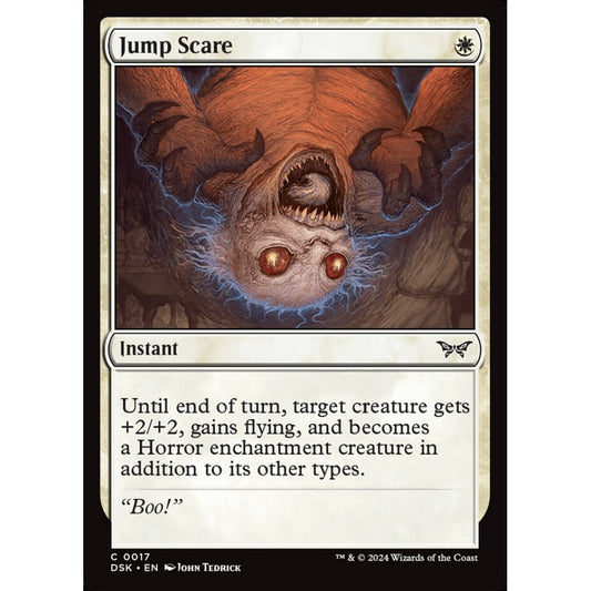 Jump Scare, 17, common, Magic: The Gathering, Duskmourn: House of Horror