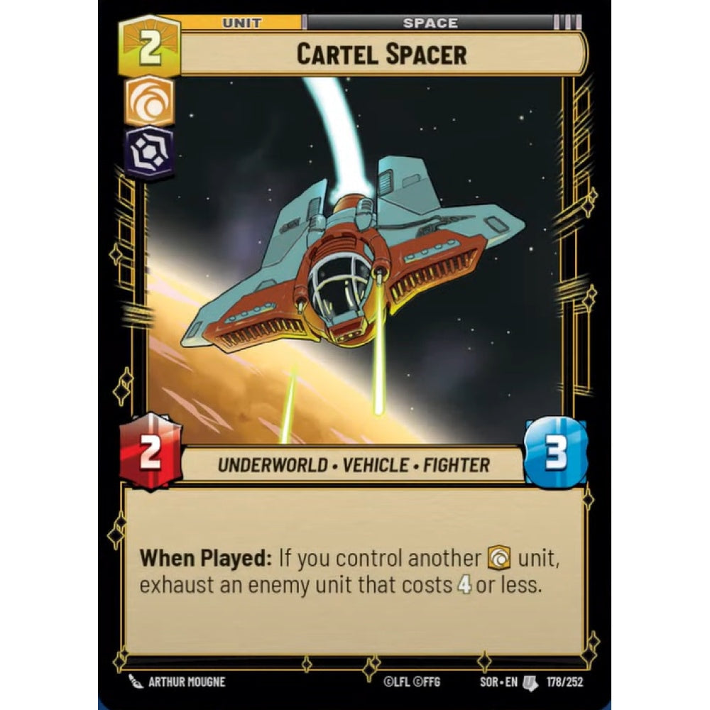 Cartel Spacer, 178, U, Star Wars Unlimited, Sparks Of Rebellion
