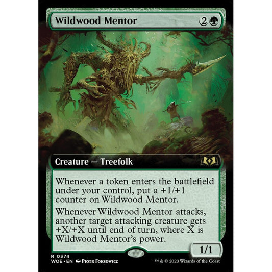 Wildwood Mentor, rare, 374, Magic the Gathering, Wilds of Eldraine