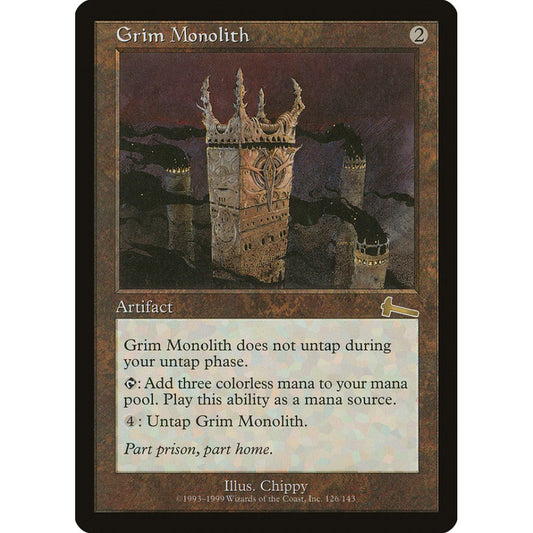 Grim Monolith rare 126 Magic the Gathering Urza's Legacy