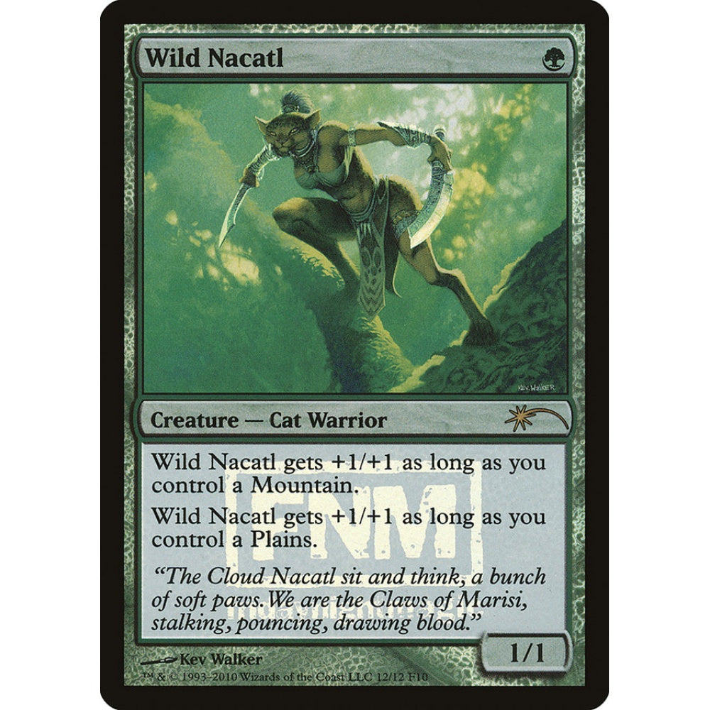 Wild Nacatl rare 12 Magic the Gathering Friday Night Magic 2010