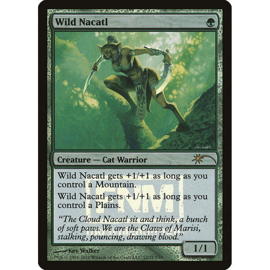 Wild Nacatl rare 12 Magic the Gathering Friday Night Magic 2010