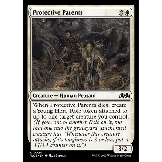 Protective Parents, common, 24, Magic the Gathering, Wilds of Eldraine