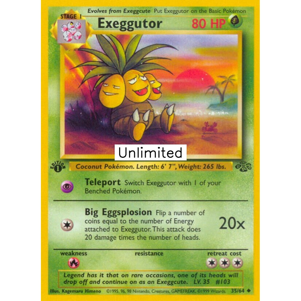 Exeggutor Uncommon 35/64 Pokemon Card Game Jungle