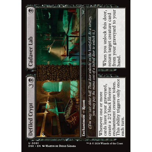 Defiled Crypt // Cadaver Lab, 91, uncommon, Magic: The Gathering, Duskmourn: House of Horror