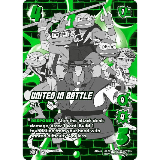 United in Battle 227/186 TMNT01 Universus Teenage Mutant Ninja Turtles Attack UR-ALT
