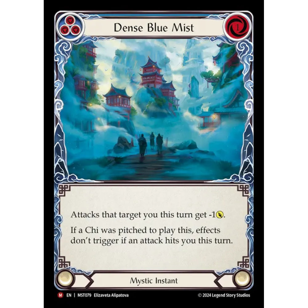 Dense Blue Mist MST079 Majestic Flesh & Blood Trading Card Game Part the Mistveil in Regular Art