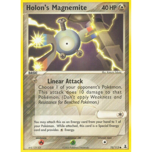Holon's Magnemite Common 70/113 Pokemon Card Game EX Delta Species
