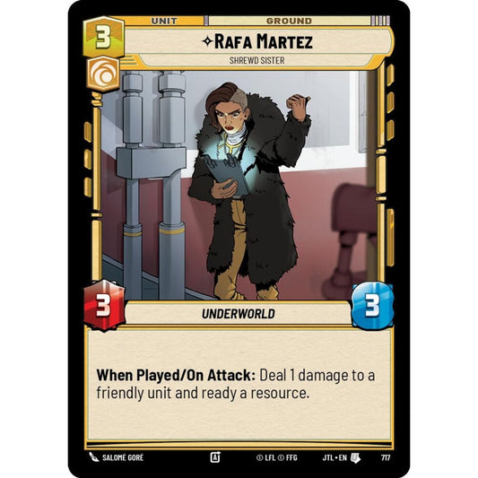Rafa Martez, U, JTL 717) Foil, Star Wars Unlimited