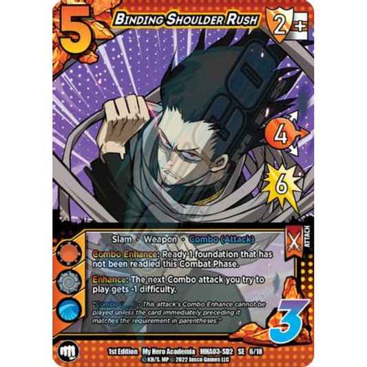 Binding Shoulder Rush, 6/18, SE, UniVersus, MHA03 Heroes Clash