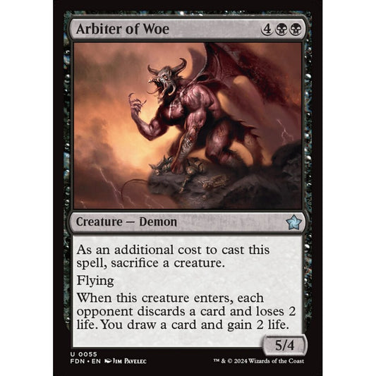 Arbiter of Woe, 55, uncommon, Magic: The Gathering, Foundations