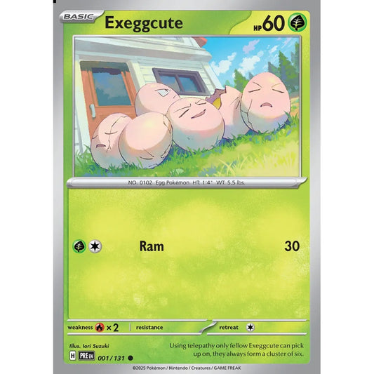 Exeggcute Common 001/131 Pokemon Card Game Prismatic Evolutions